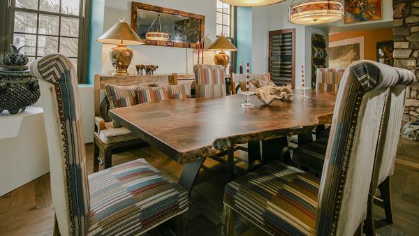 Santa Fe Inspired Rustic Dining Room