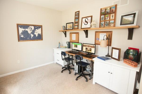 Home Office Desk and Décor Ideas, Rustic Red Door