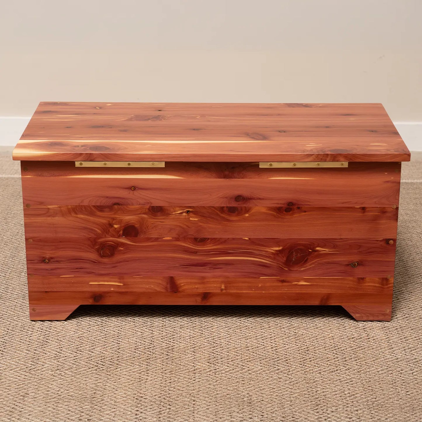 Back Cedar Wooden Treasure Storage Chest