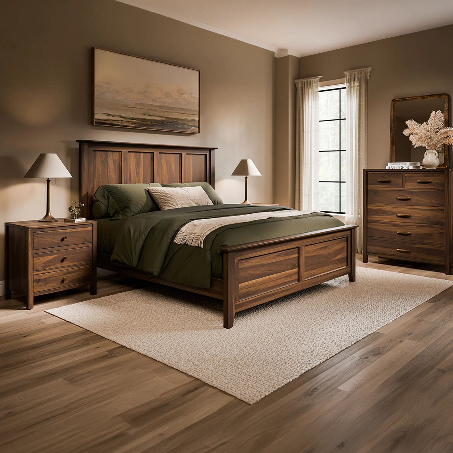 Emily Solid Wood Bed Frame