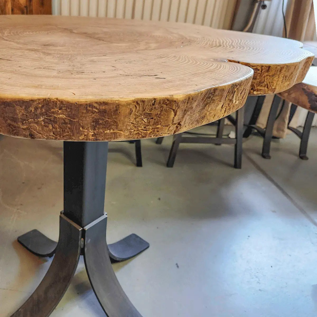 Ash Wood Live Edge Pub Table Details