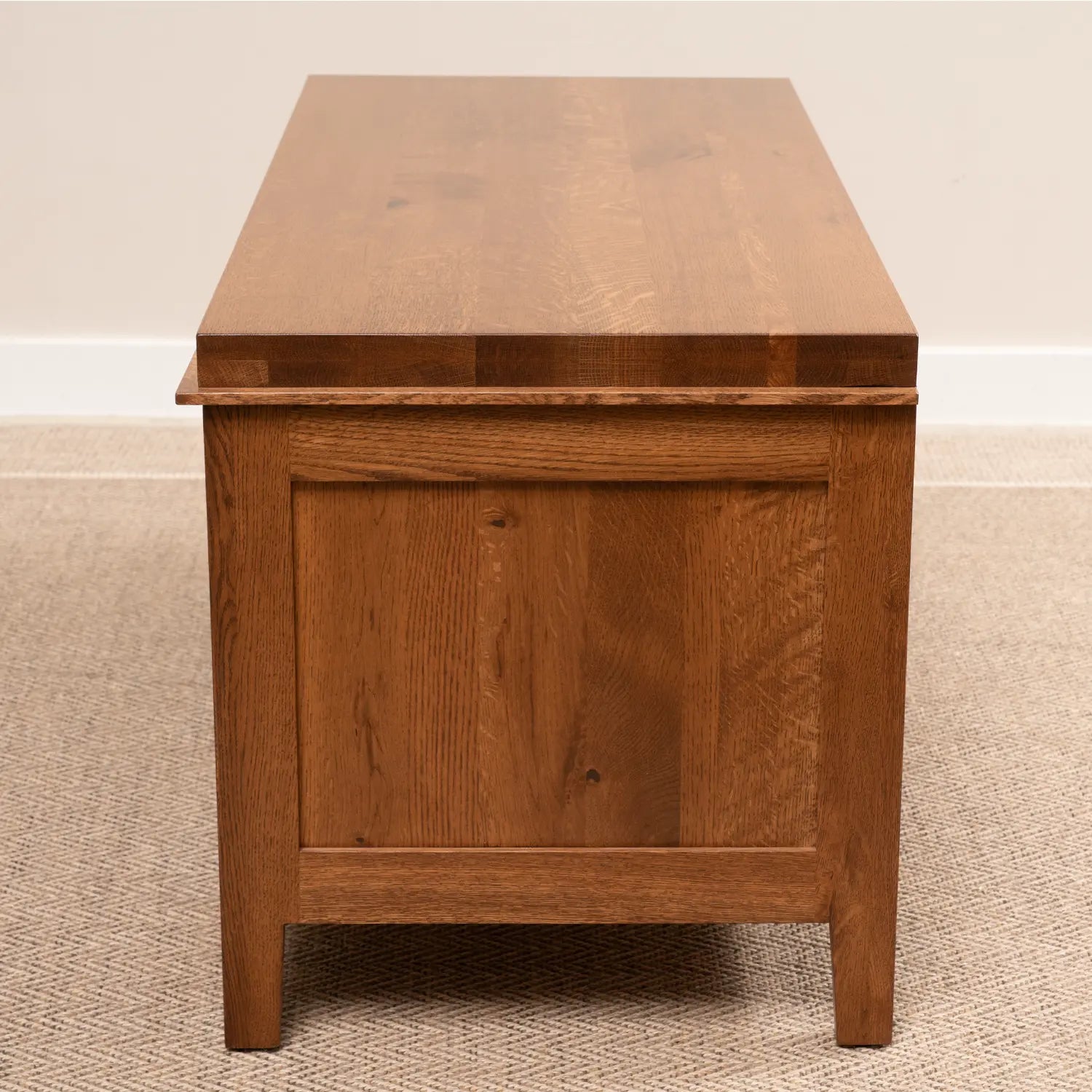 side of mission chest coffee table bench