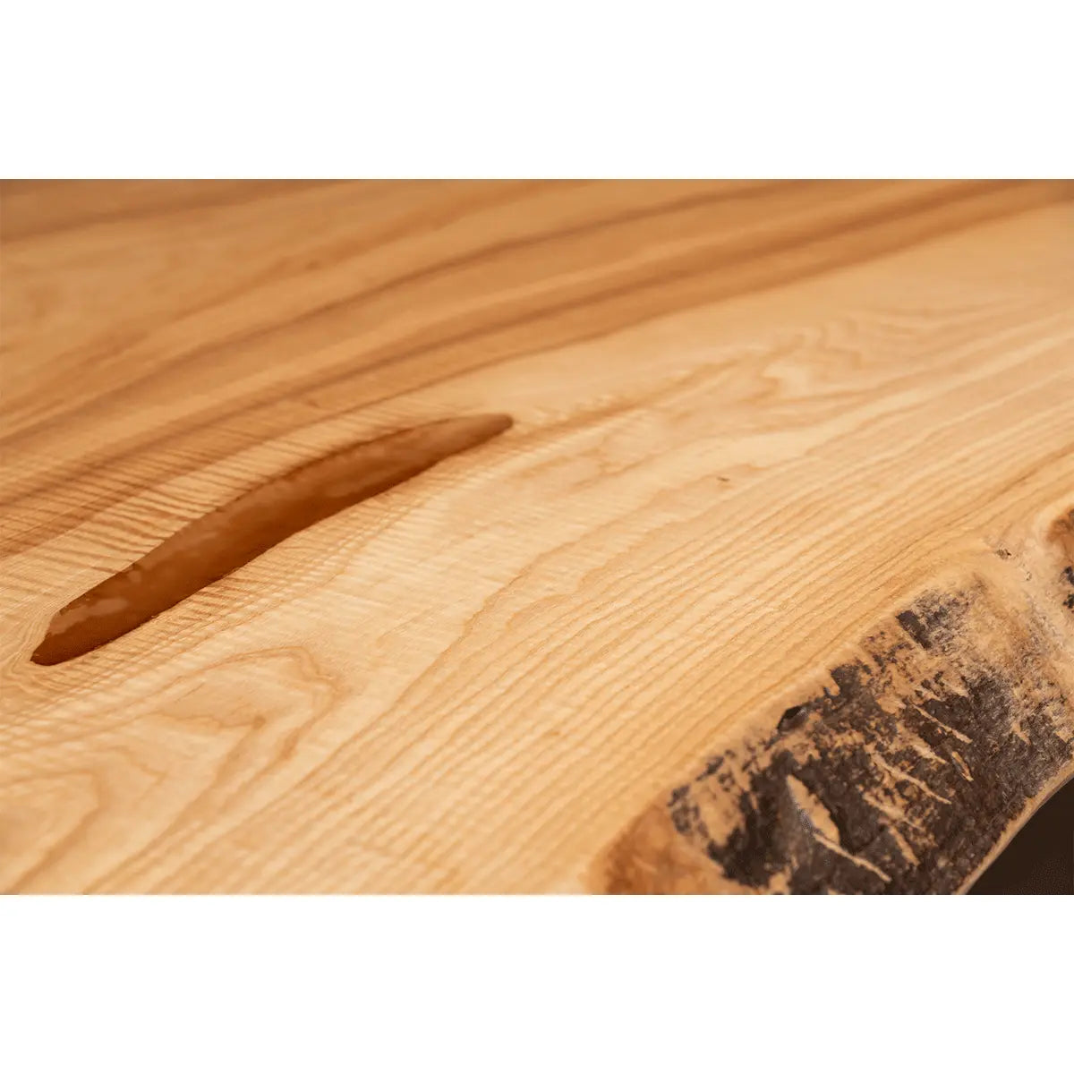148"L Live Edge Ash Wood Dining Table