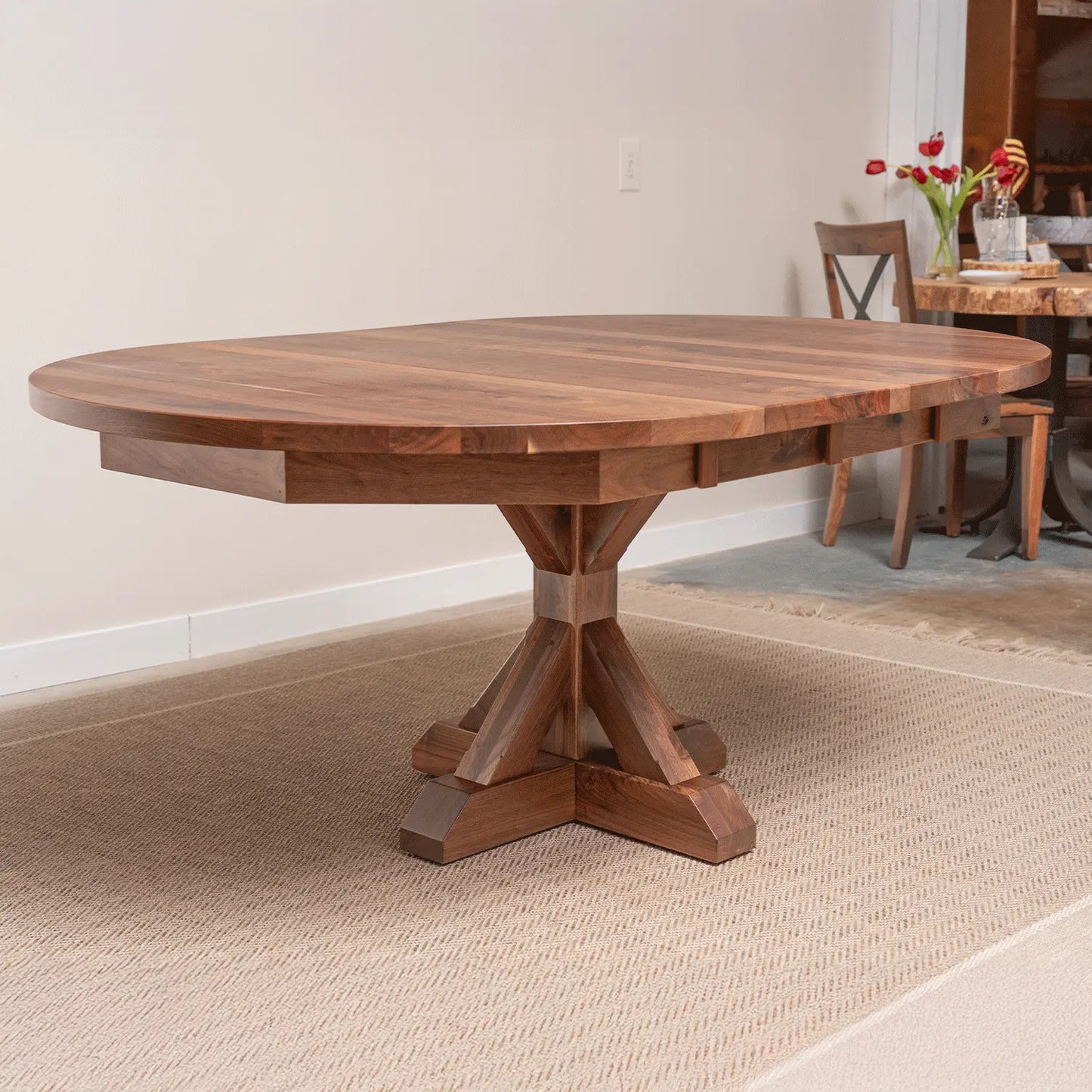 Jackson Round Walnut Dining Table