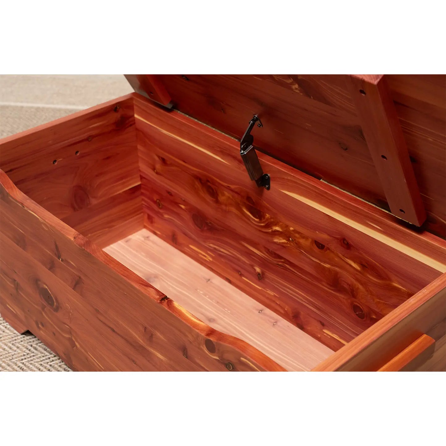 Inside Cedar Small Wooden Treasure Chest