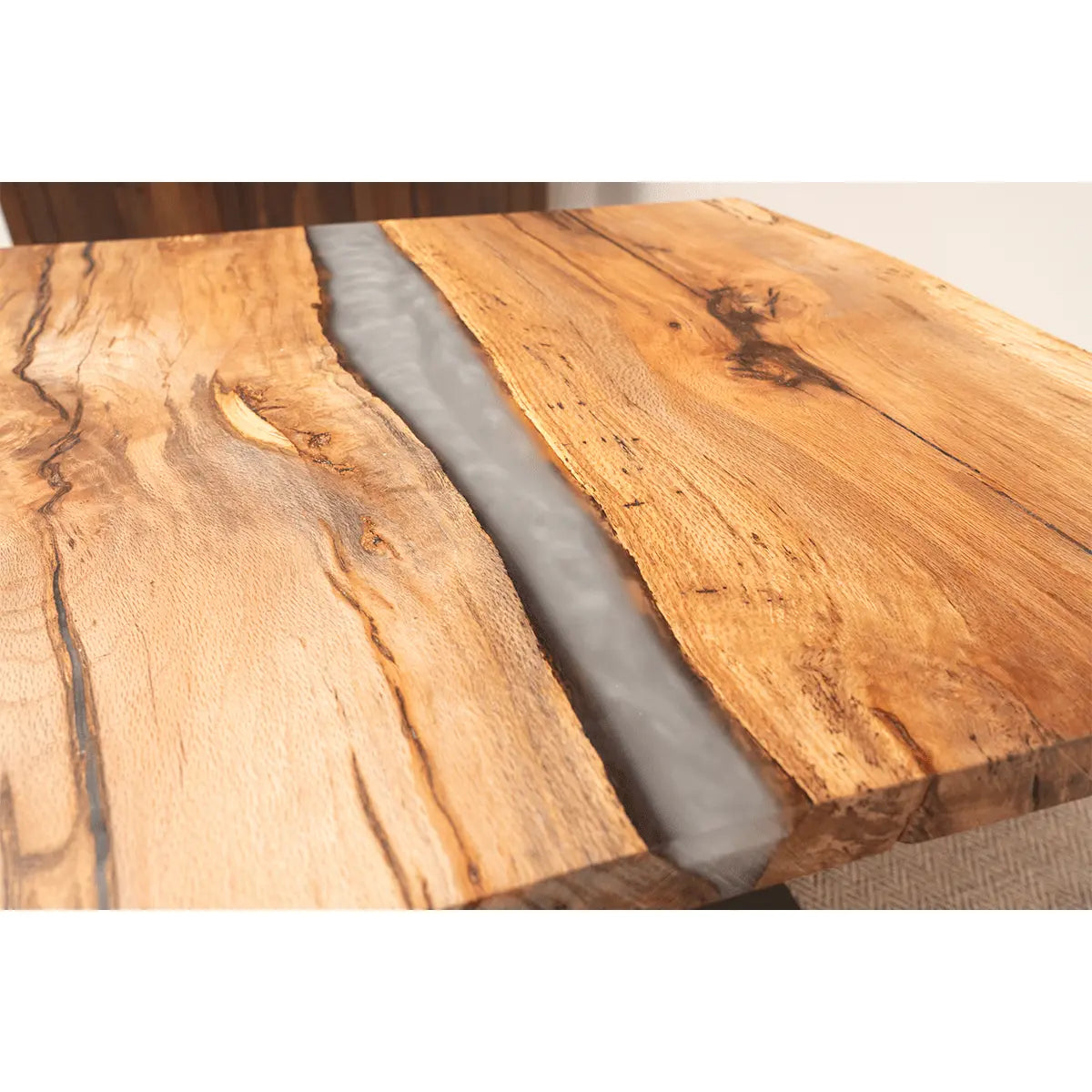 36" Live Edge Oak River Cafe Table