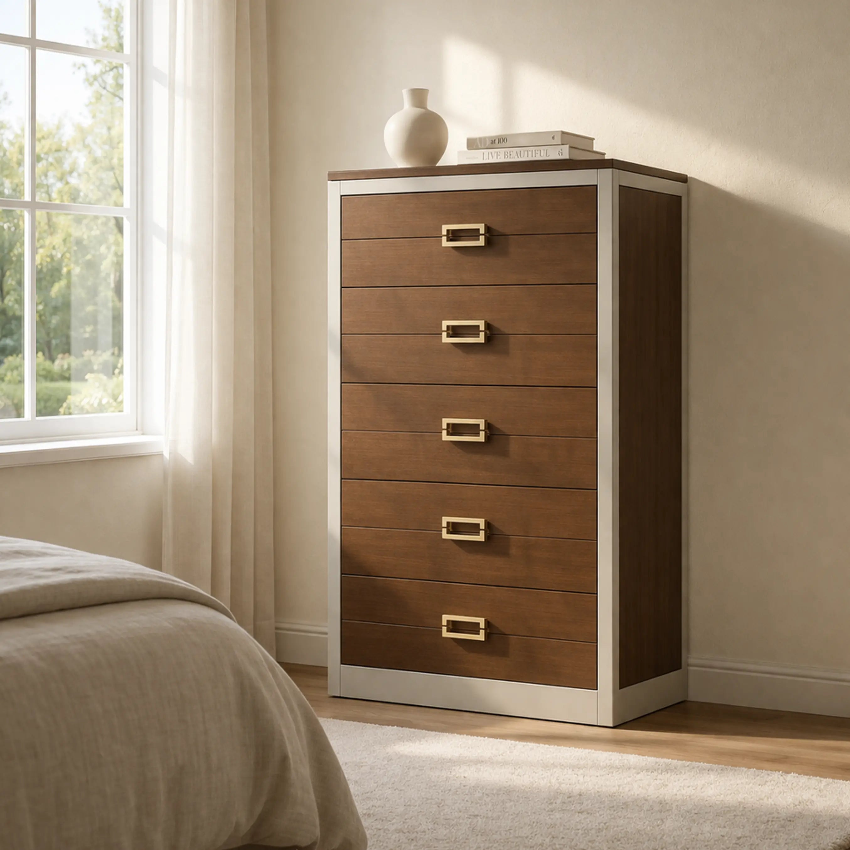 tall brown dresser Shiloh Transitional | Bedroom I always love white followed by a dry Sexy A-line cocktail dress Size:Taille:XS/S