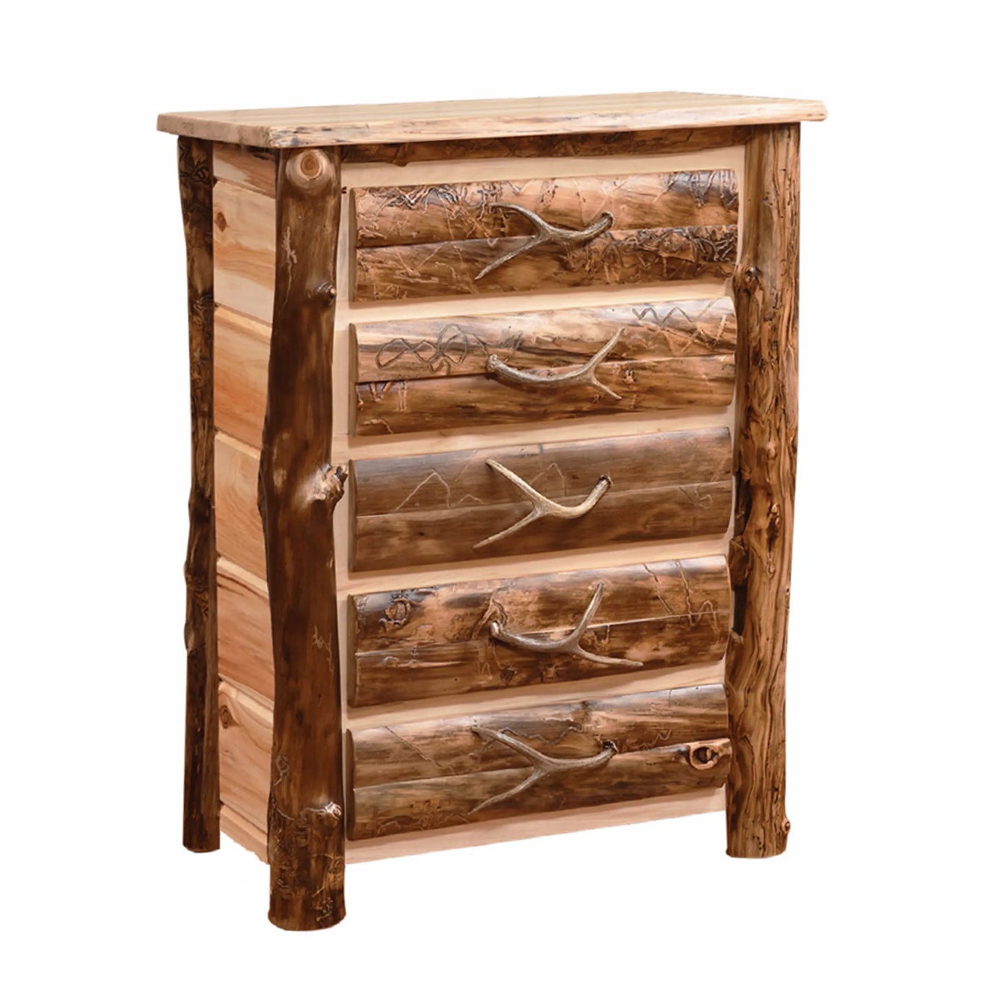 Blue Ridge Log Tall Dresser