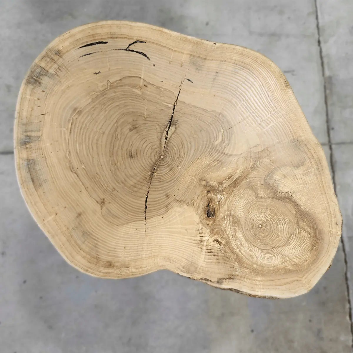 26" Live Edge Ash End Table