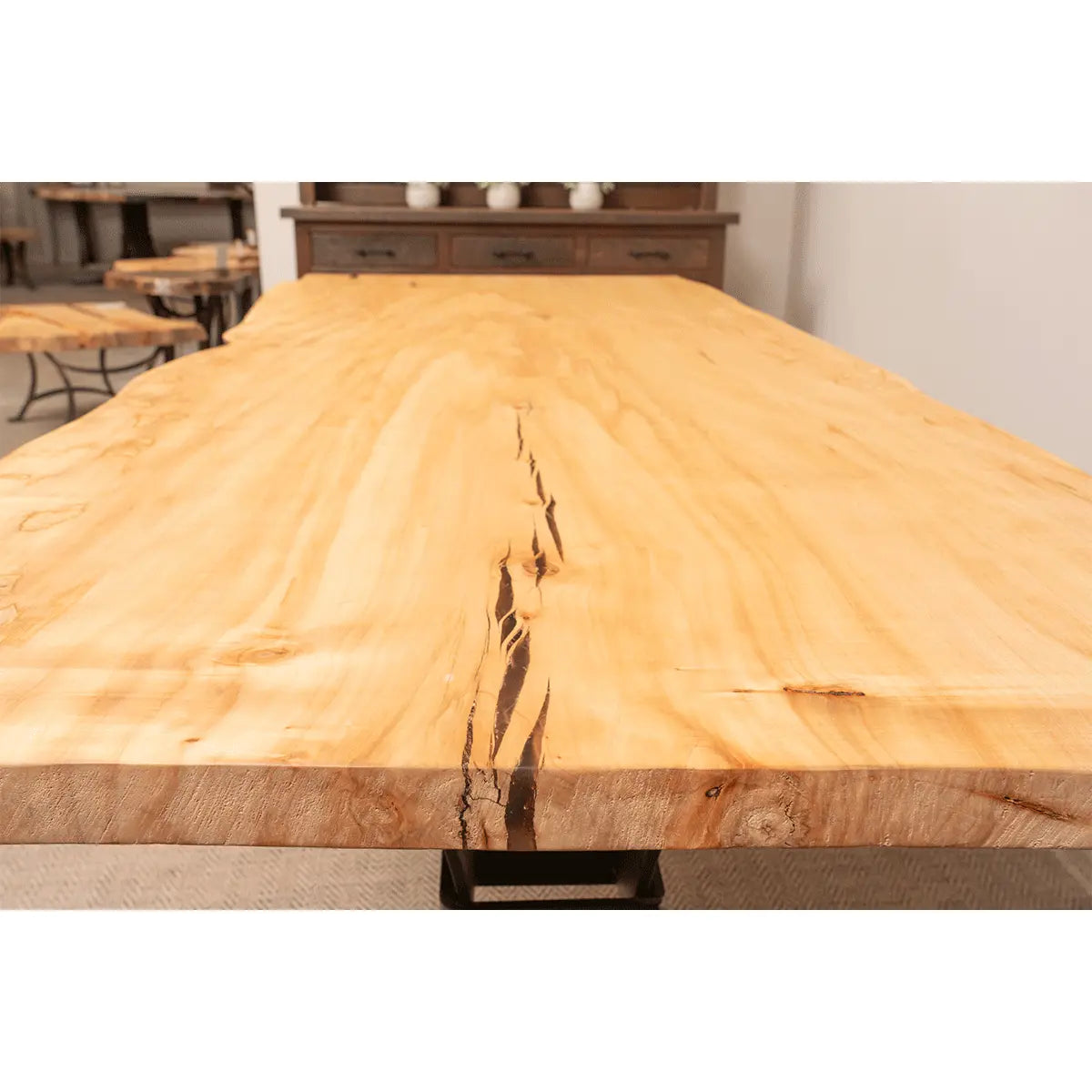 9' Live Edge Maple Dining Table