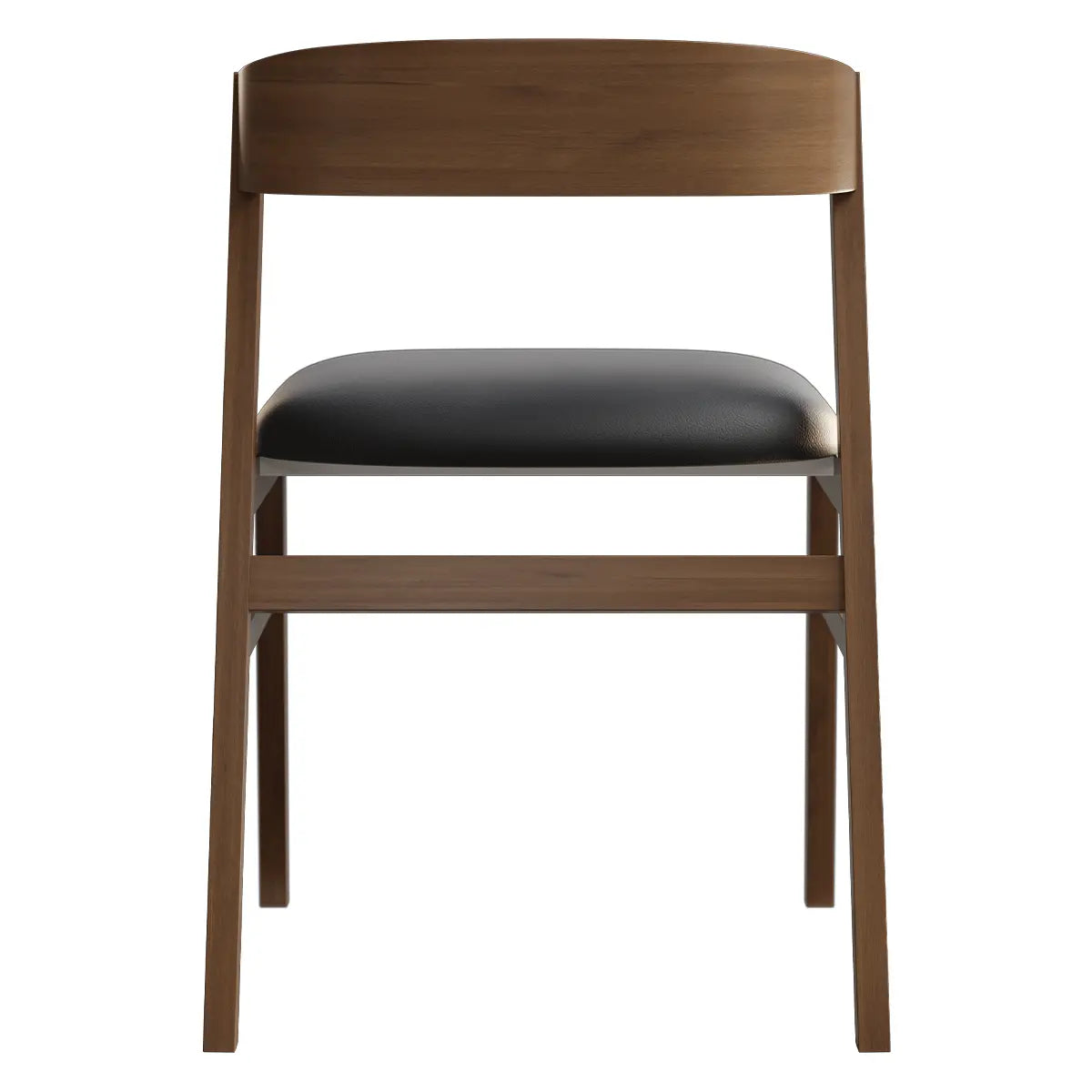 Back Upholstered Black Seat, Modern Wood Dining Chair