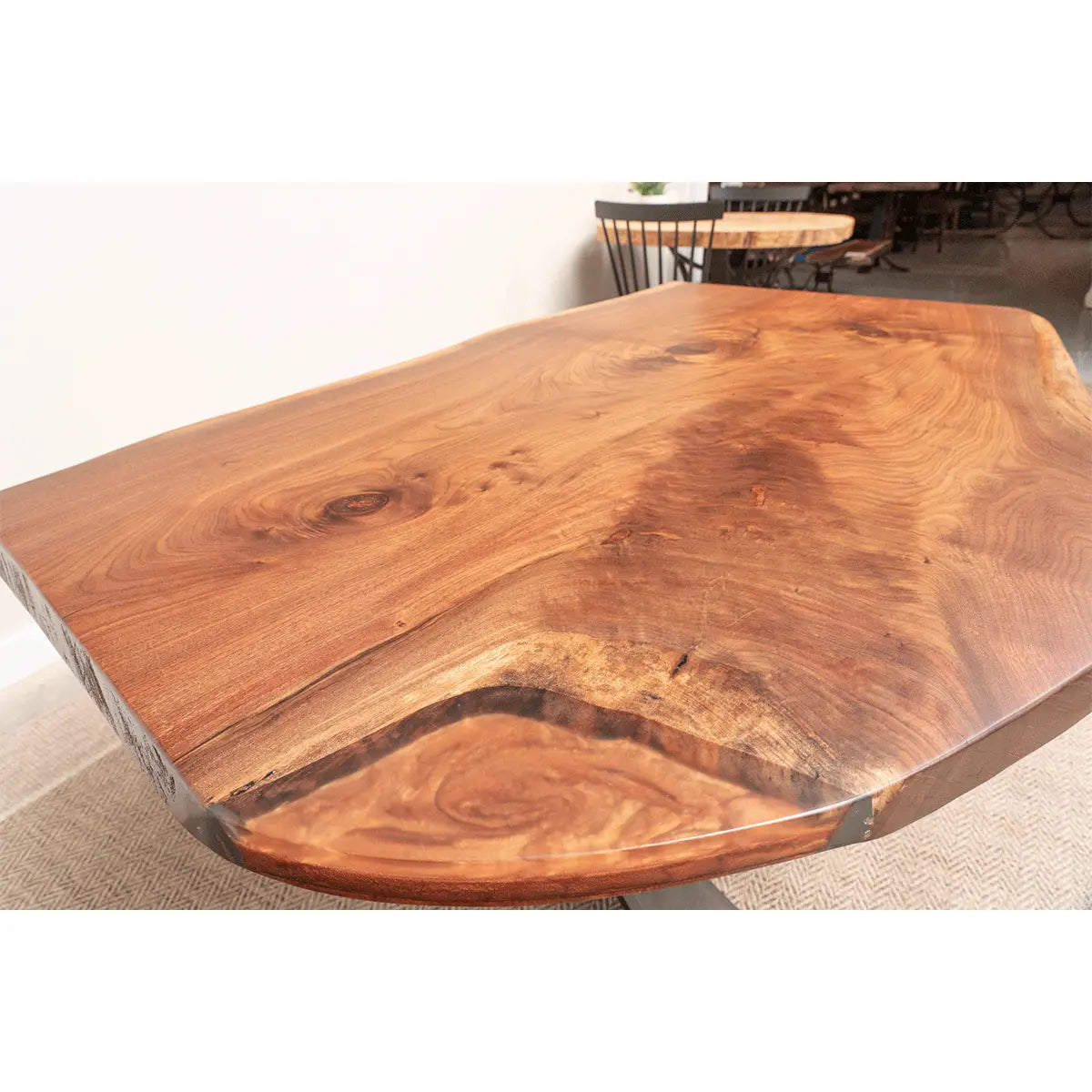Modern Live Edge Walnut Tabletop