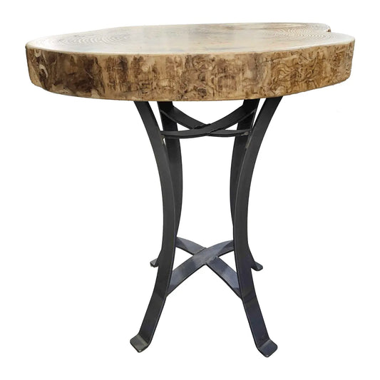 26" Live Edge Ash End Table