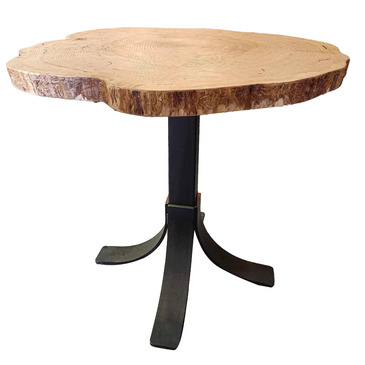 Ash Wood Live Edge Bar Table