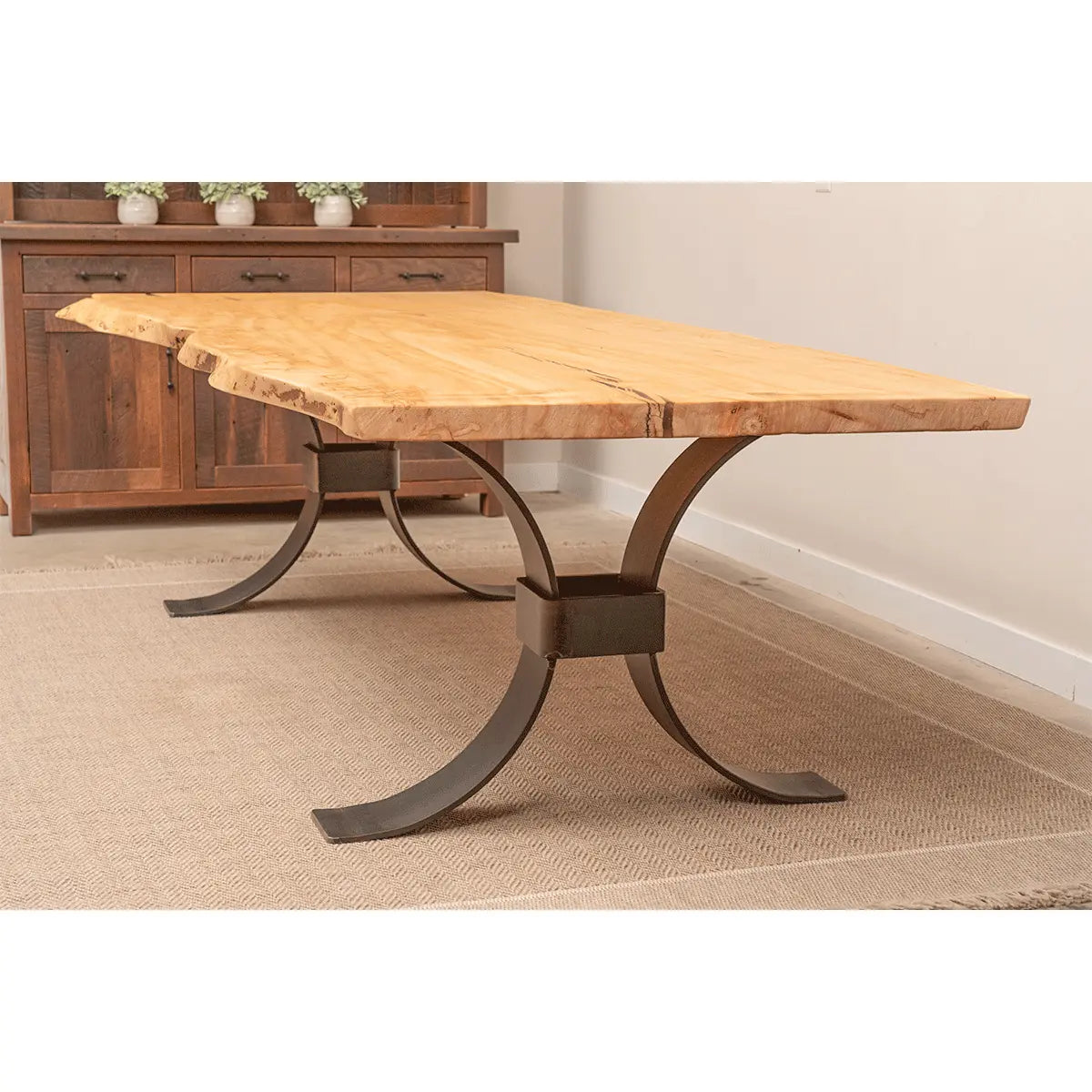 9' Live Edge Maple Dining Table