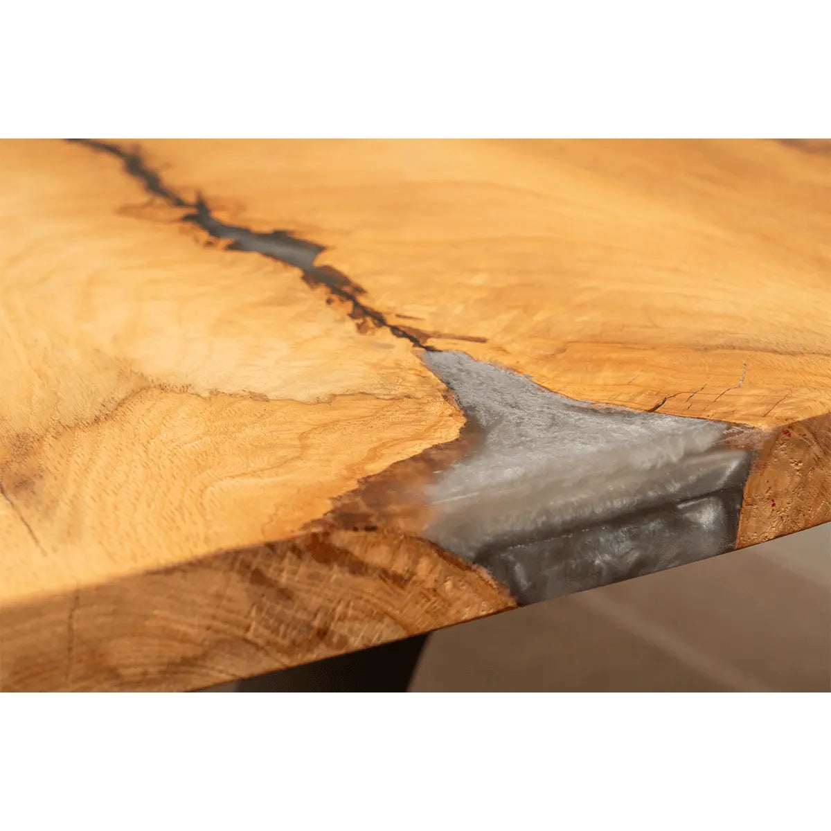84" Live Edge Dining Table in Oak