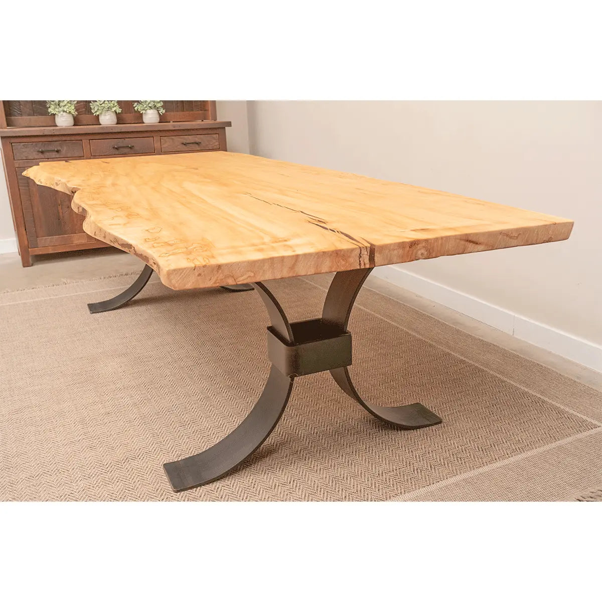 9' Live Edge Maple Dining Table