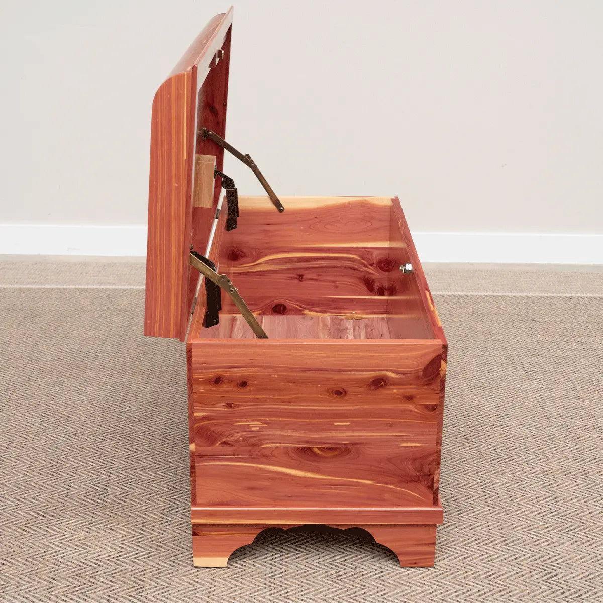 Waterfall Cedar Hope Chest Side Angle