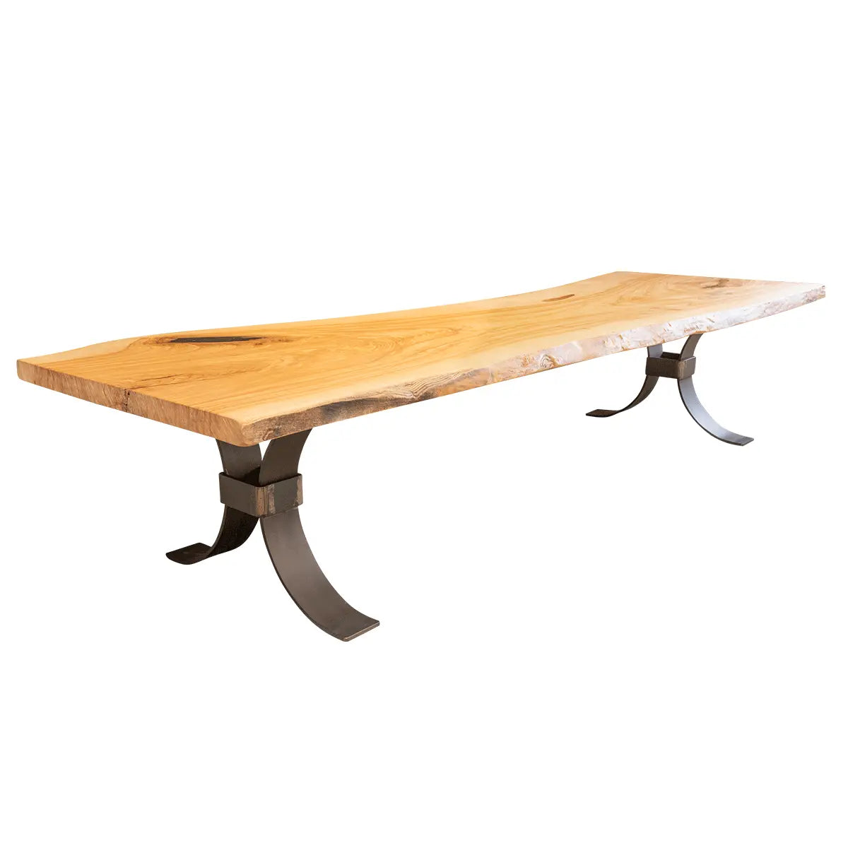 148"L Live Edge Ash Wood Dining Table
