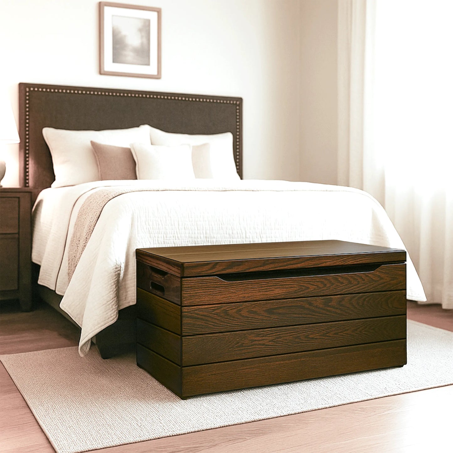 Palmer Oak Blanket Chest, Asbury Stain