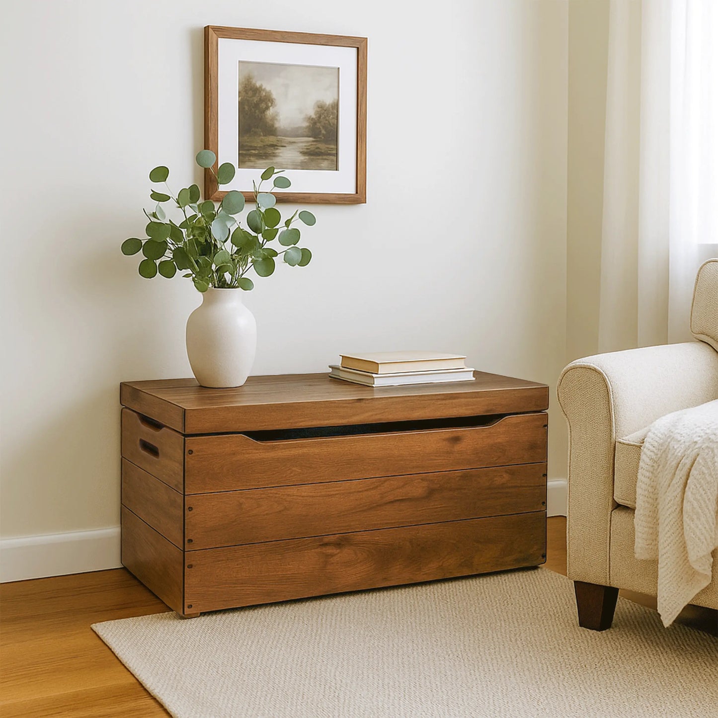 Palmer Hickory Blanket Chest, Asbury Stain