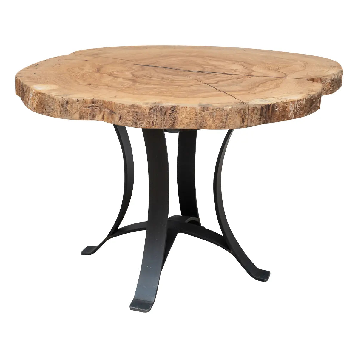 46" Live Edge Ash Round Cafe Table