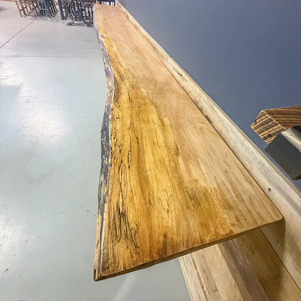 Live Edge Spalted Maple Slab Bar Top