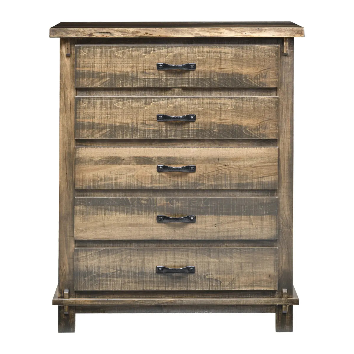 Weston Rustic 5 Drawer Chest Dresser