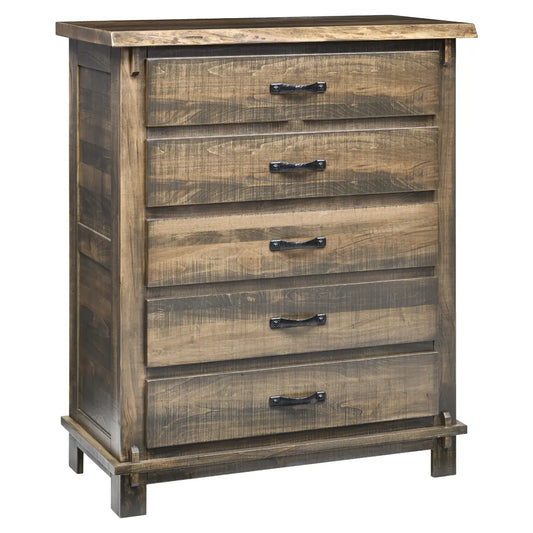 Weston Rustic 5 Drawer Chest Dresser