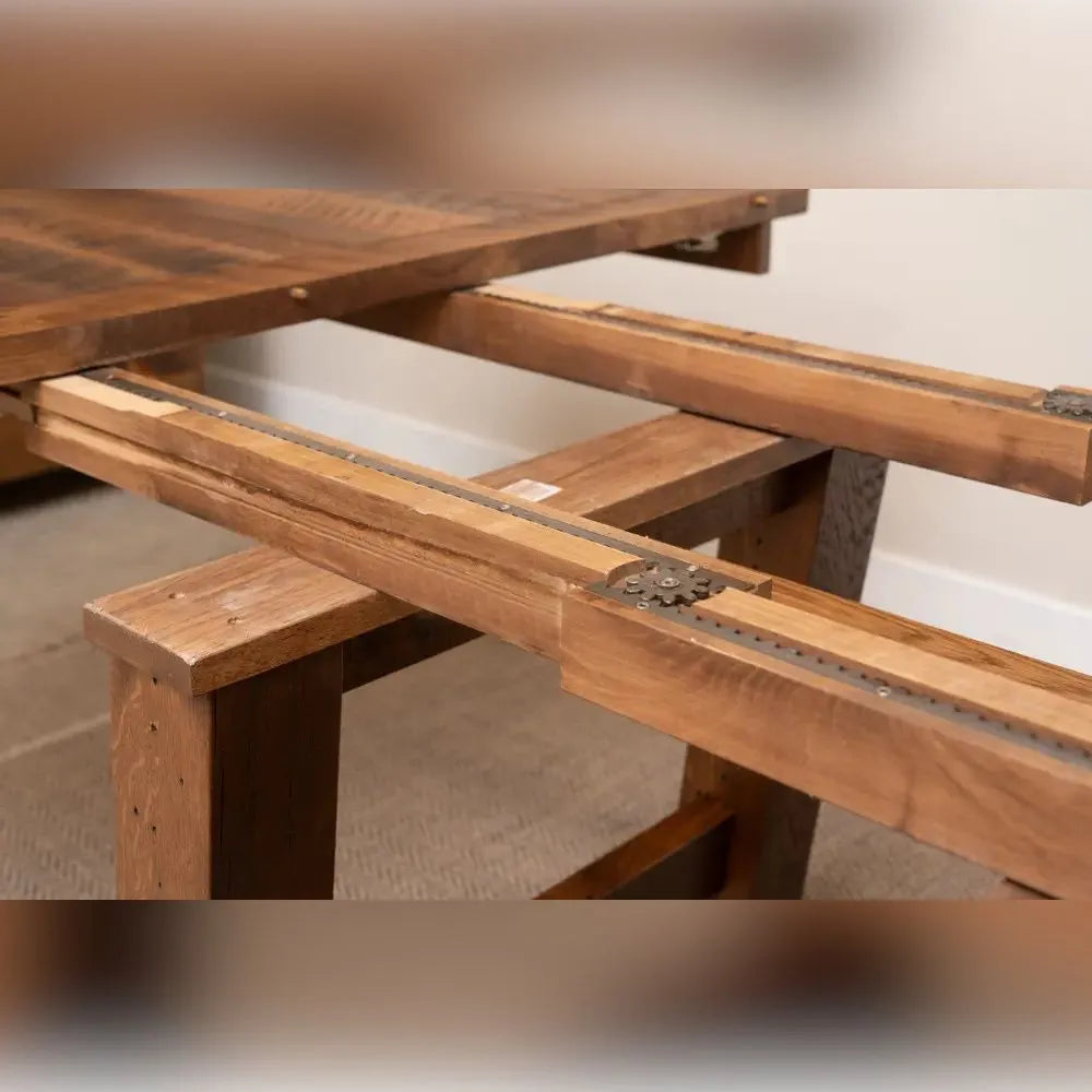 60" Hawthorne Extendable Square Dining Table, 4 Leaves