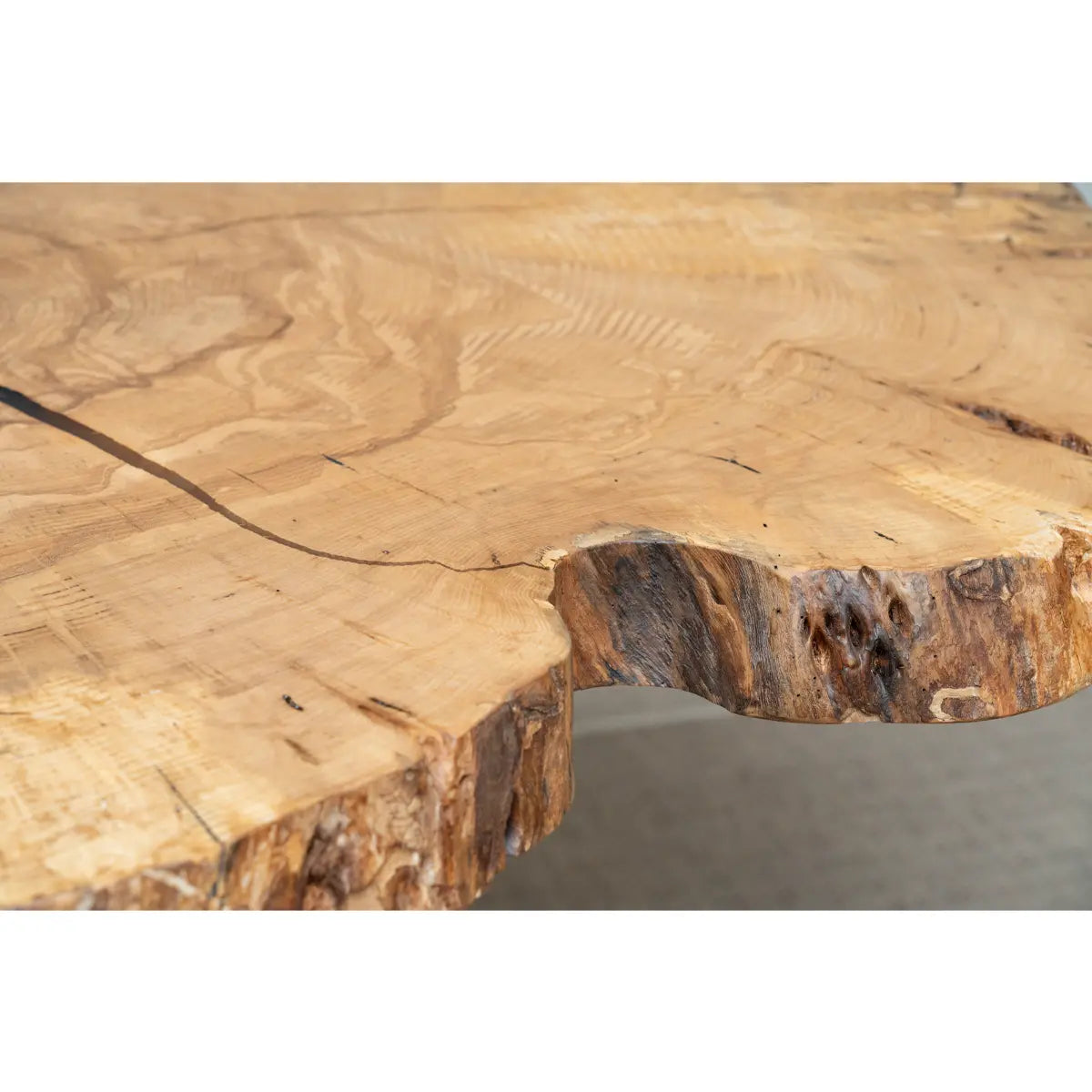 55" Live Edge Ash Round Counter Table