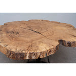 55" Live Edge Ash Round Counter Table