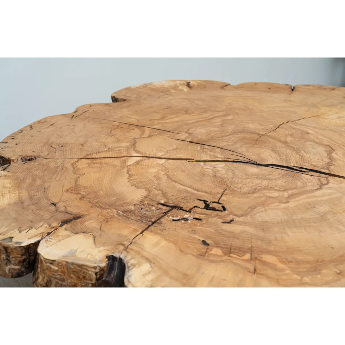 55" Live Edge Ash Round Counter Table