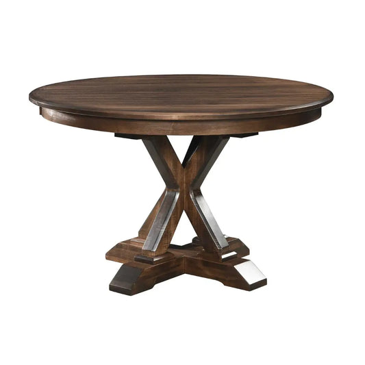 Welton Maple Round Butterfly Leaf Dining Table