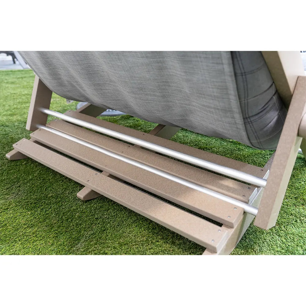 Outdoor Reclining Folding Day Bed with Cushion