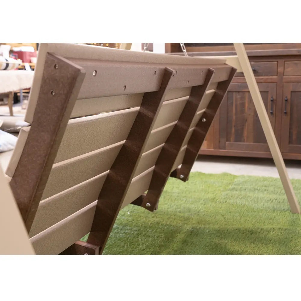 Outdoor Woodgrain Dixie Swing