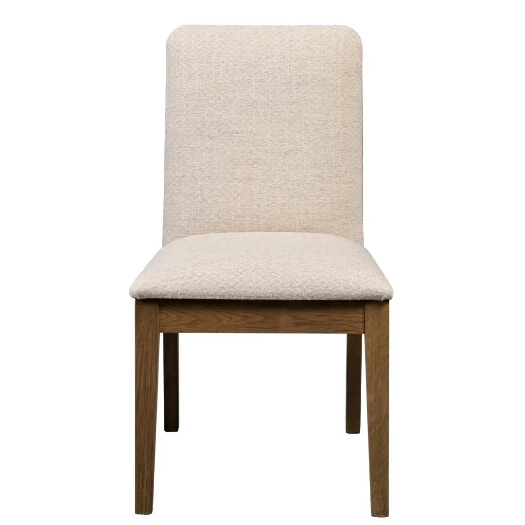 Barrett Front Upholstered White Dining Chair