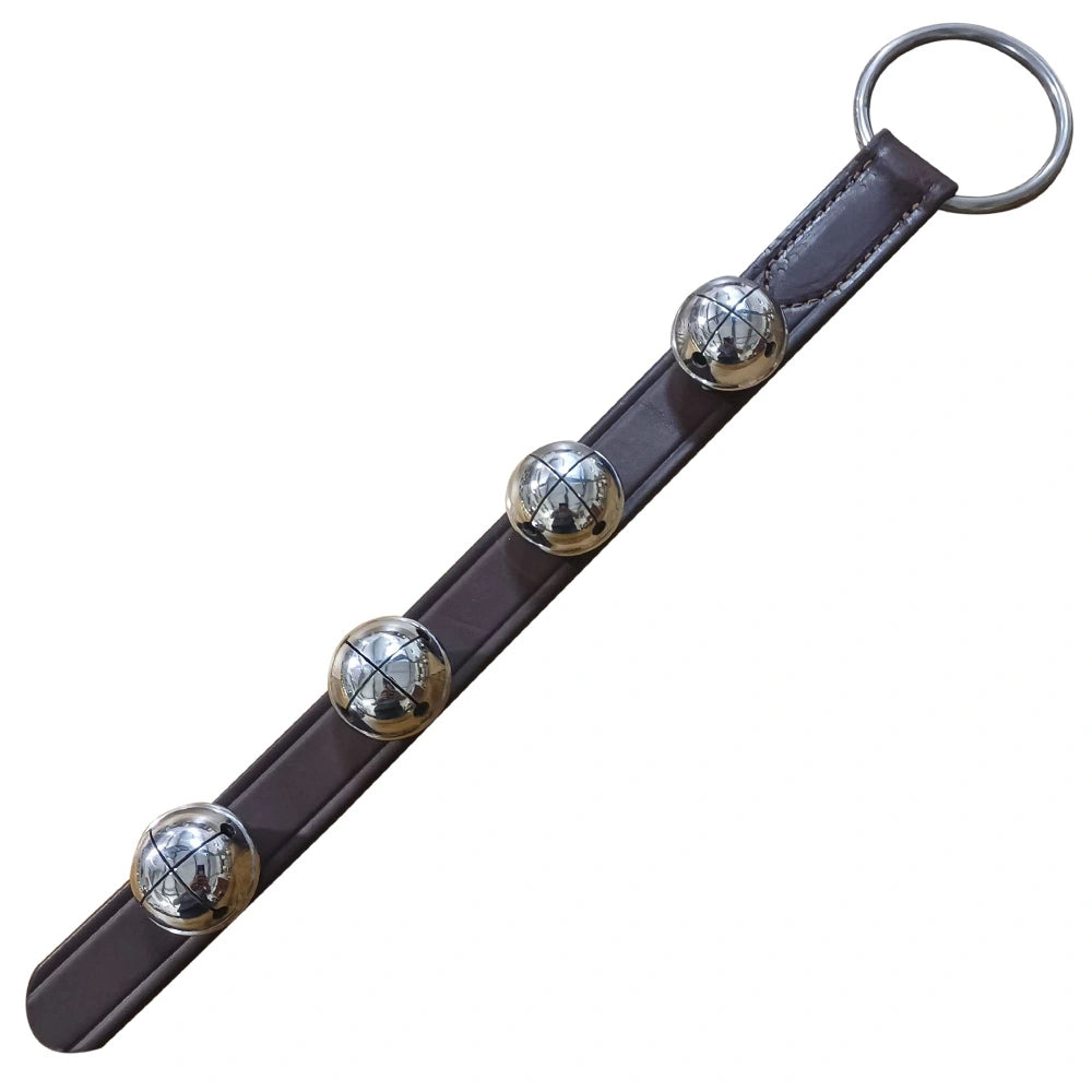 Solid Brass Chrome Plated Hanging Sleigh Bells