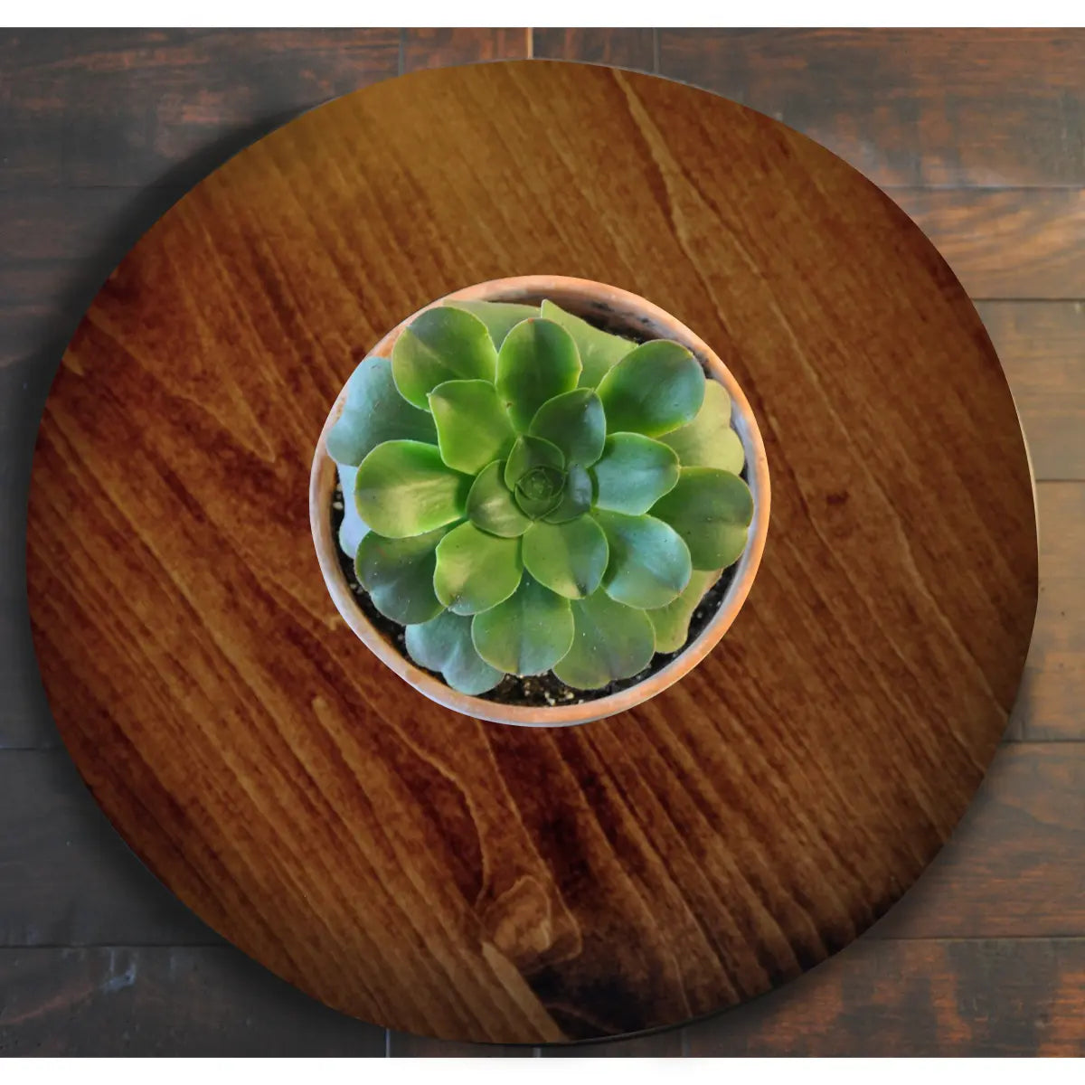 brown maple lazy susan