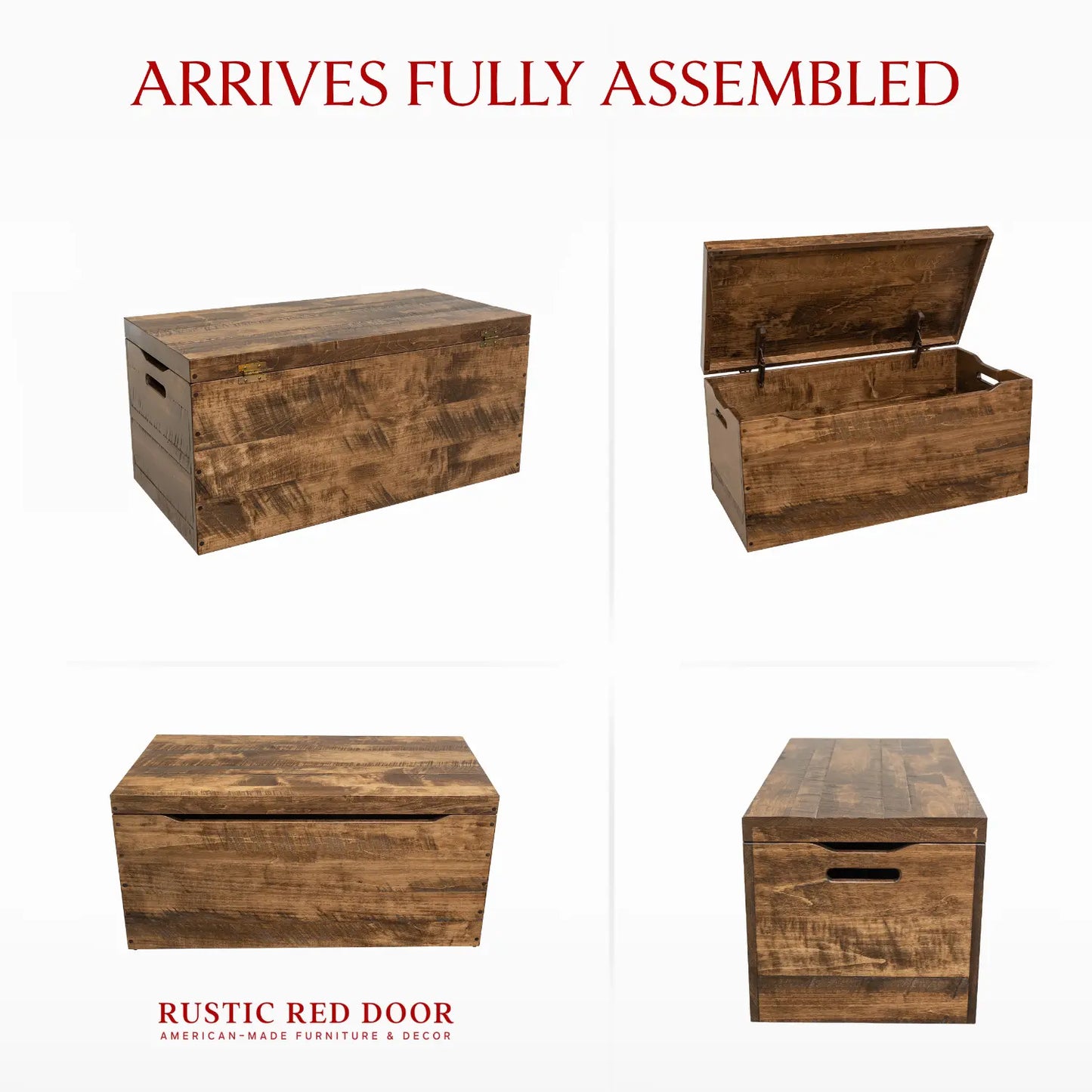 Palmer Brown Maple Blanket Chest, Long Oak Stain
