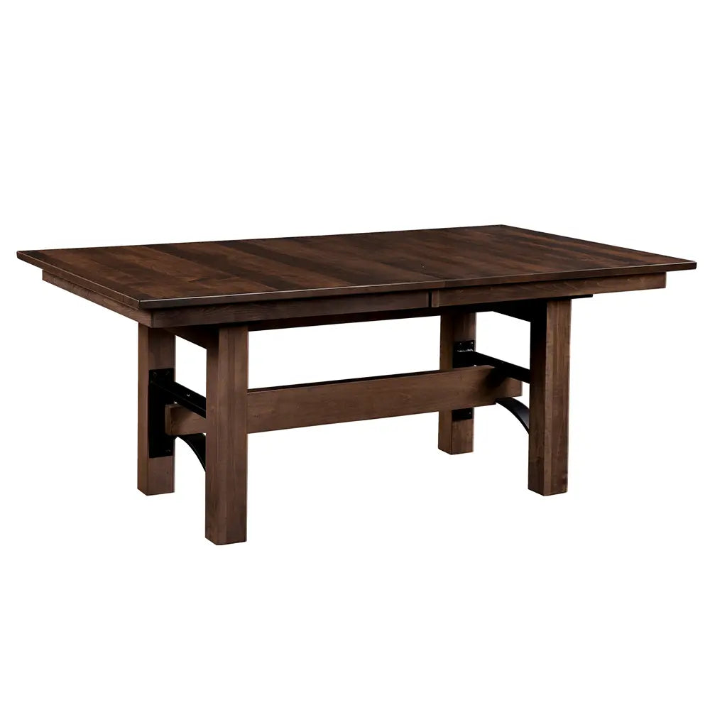Finlay Brown Maple Butterfly Leaf Dining Table