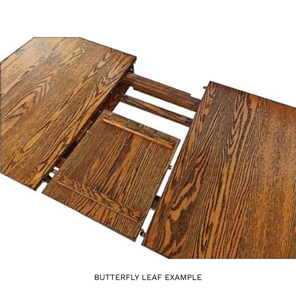 Olympia Oak Butterfly Leaf Dining Table