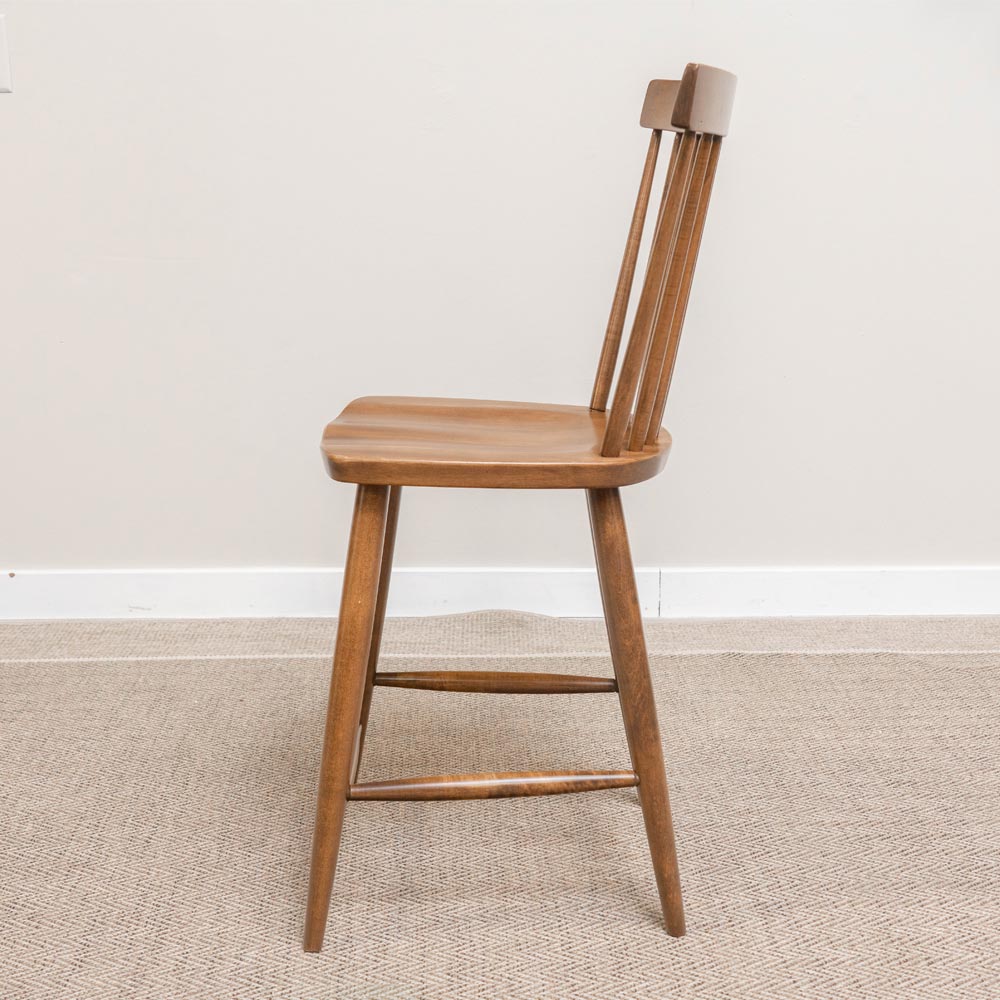 Side of Windsor Stool, Solid Wood