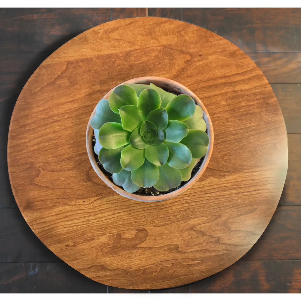 Cherry Wood Lazy Susan, Washington Cherry Stain