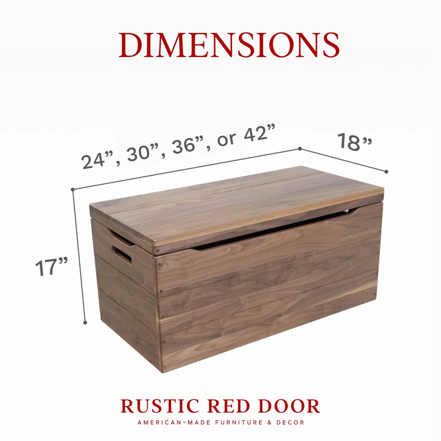 Palmer Walnut Blanket Chest, Natural Stain