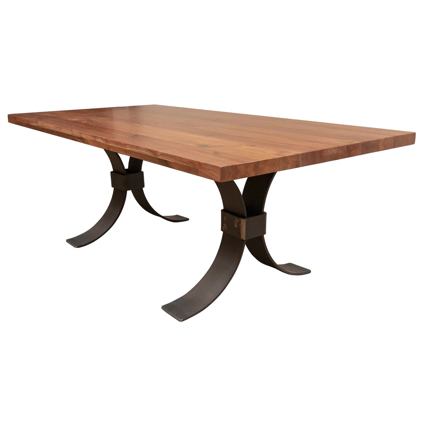Beckett Natural Walnut Wood Dining Table
