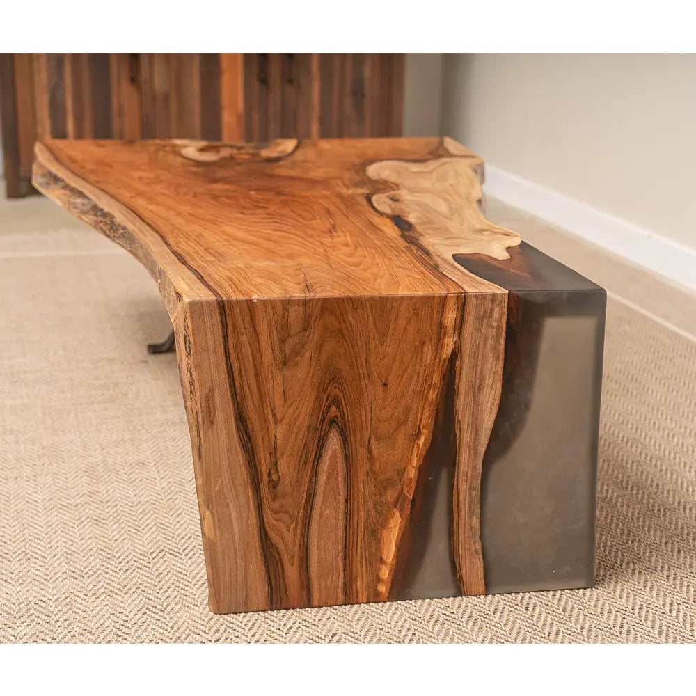 Live Edge English Walnut Waterfall Coffee Table