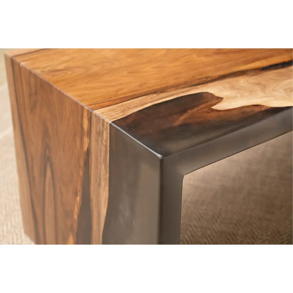 Live Edge English Walnut Waterfall Coffee Table