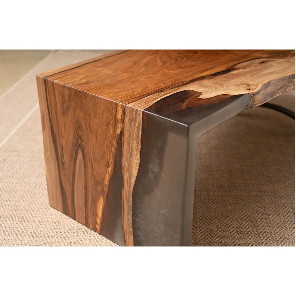 Live Edge English Walnut Waterfall Coffee Table