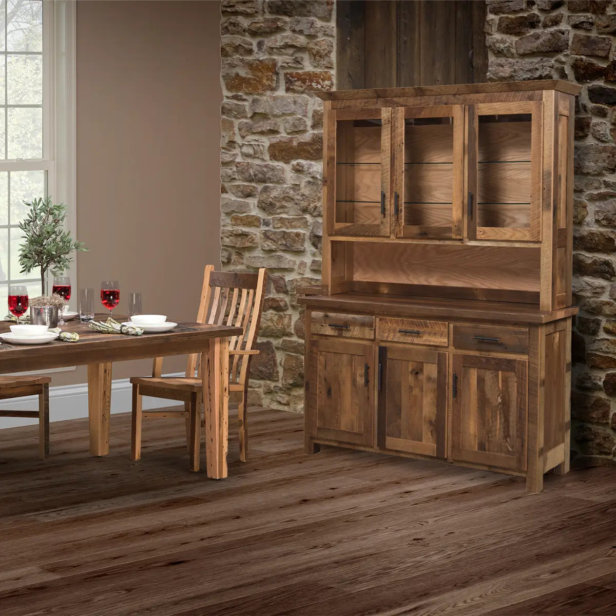 rustic kitchen hutch